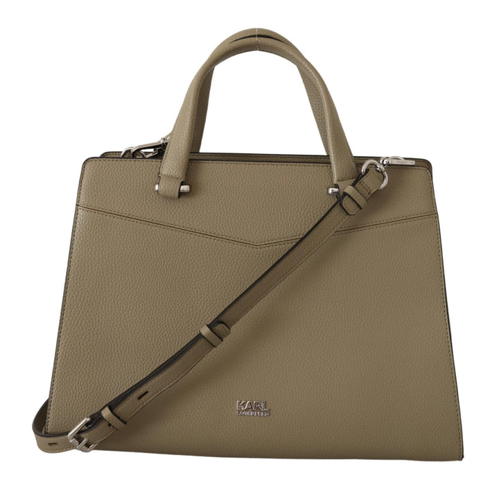Charming sage green leather bag