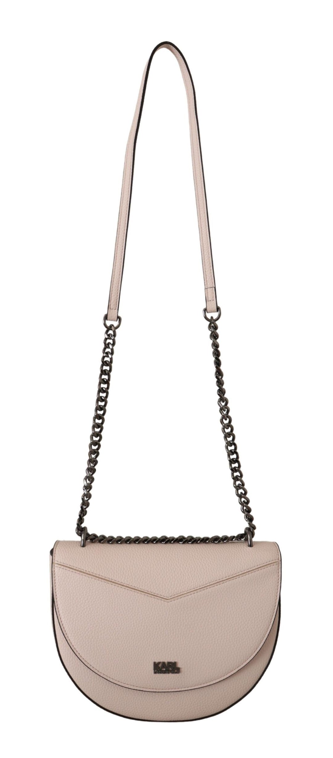 Elegante mauvefarbene hellrosa Leder-Umhängetasche