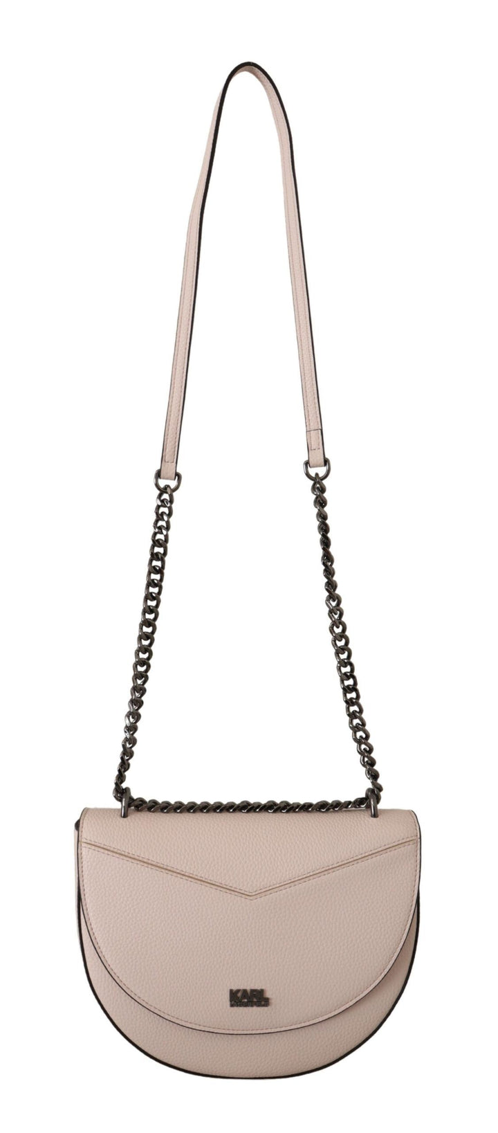 Elegante mauvefarbene hellrosa Leder-Umhängetasche