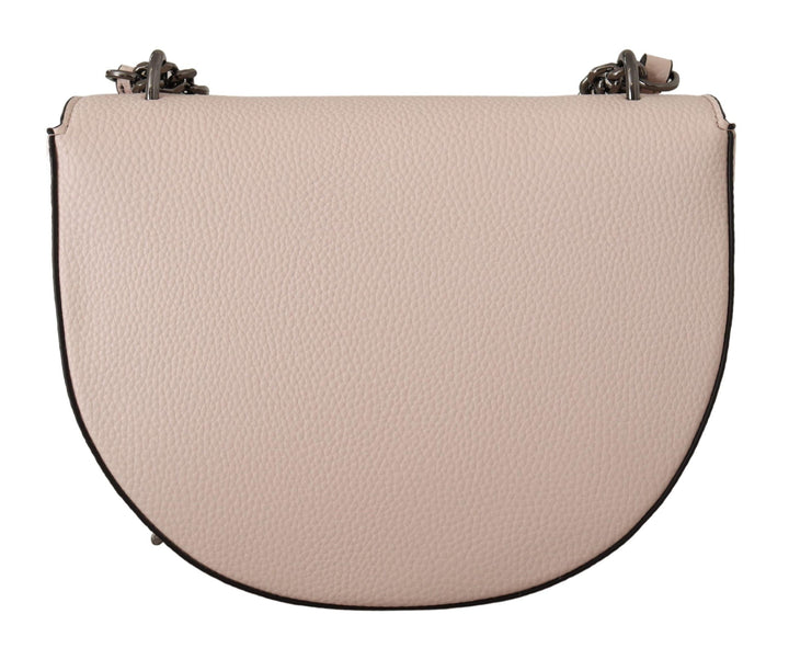 Elegante mauvefarbene hellrosa Leder-Umhängetasche