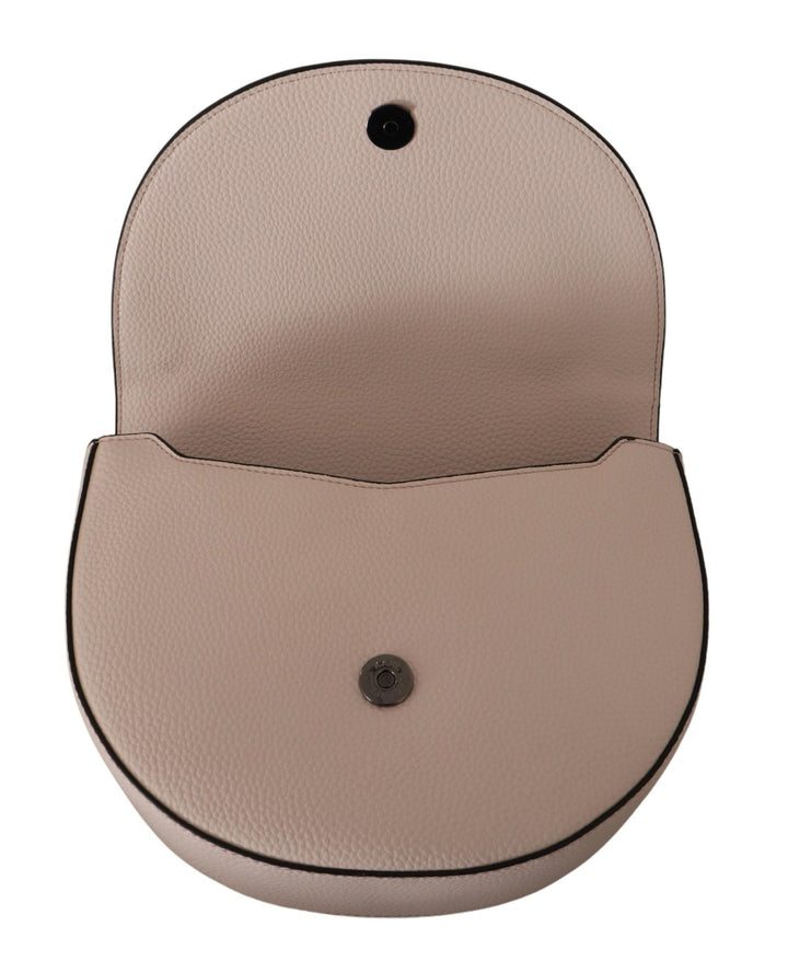 Elegante mauvefarbene hellrosa Leder-Umhängetasche