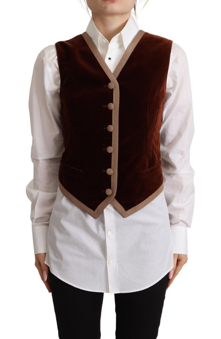 Elegant burgundy velvet sleeveless top