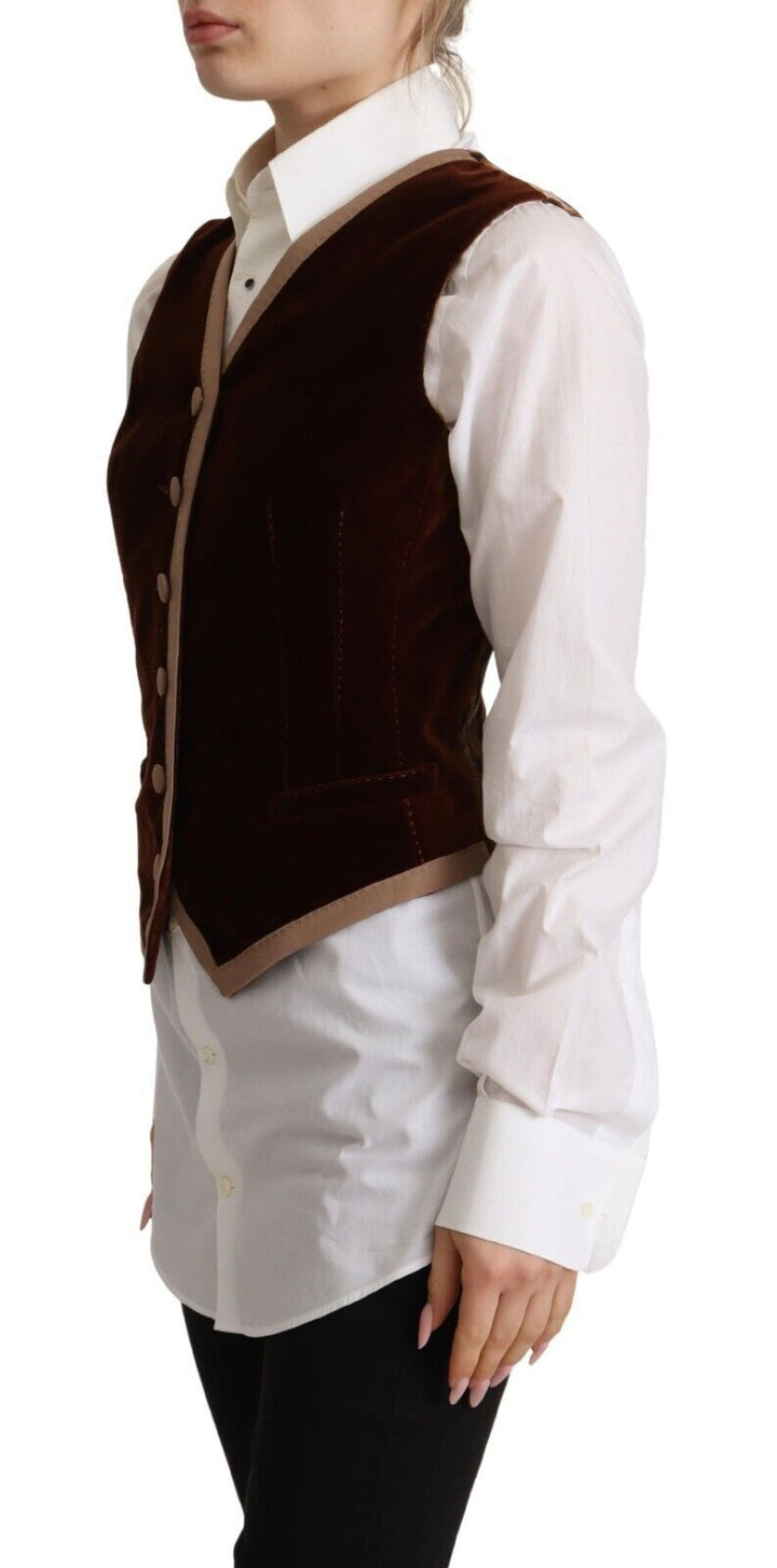 Elegant burgundy velvet sleeveless top