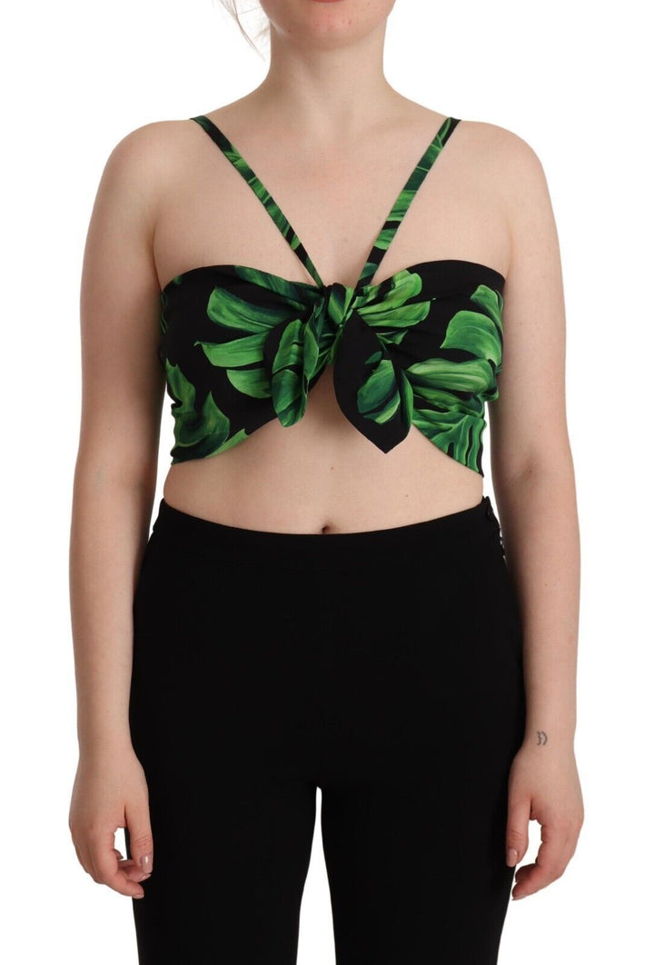 Elegant foliage with holder for the cropped top
