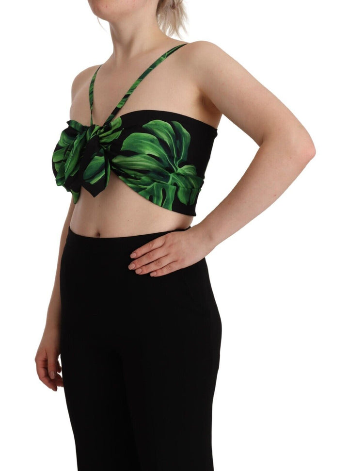 Elegant foliage with holder for the cropped top