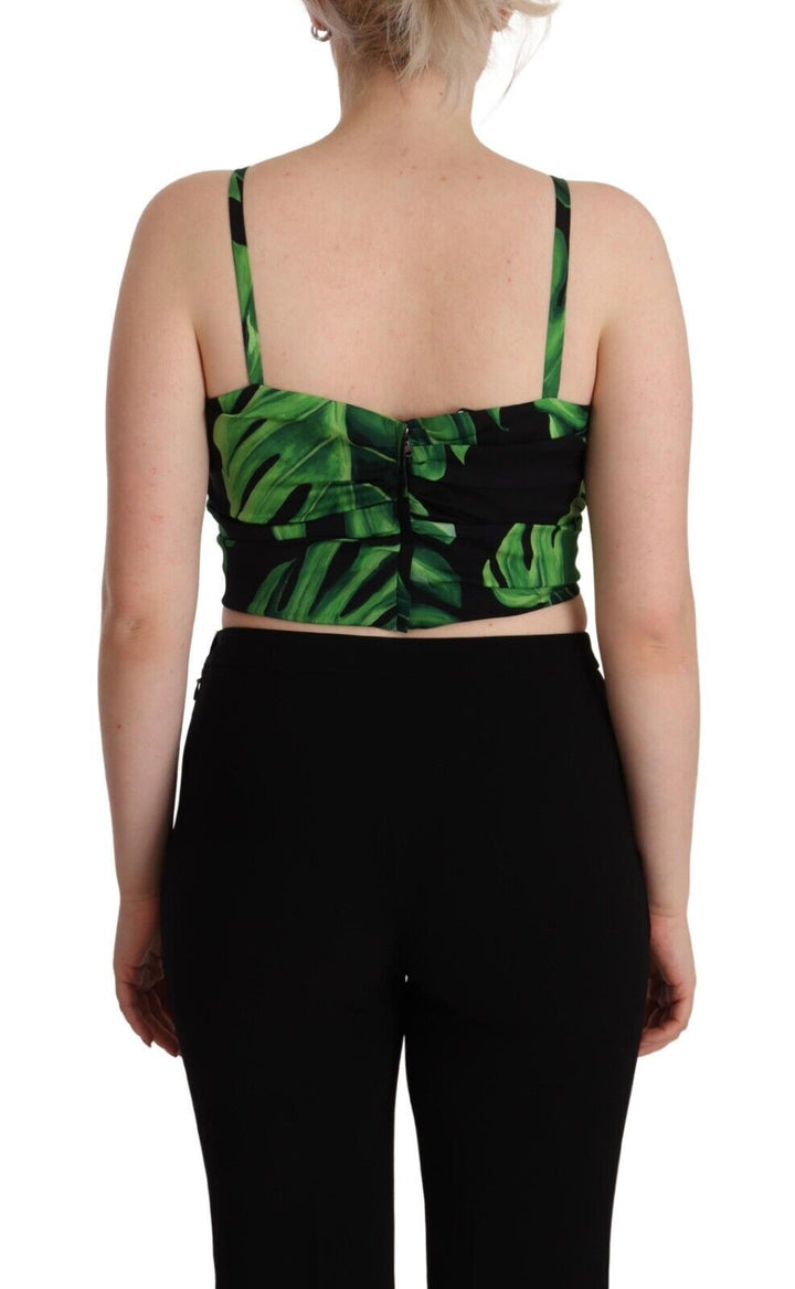 Elegant foliage with holder for the cropped top