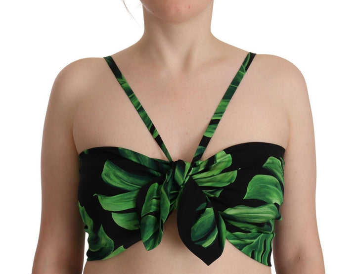 Elegant foliage with holder for the cropped top