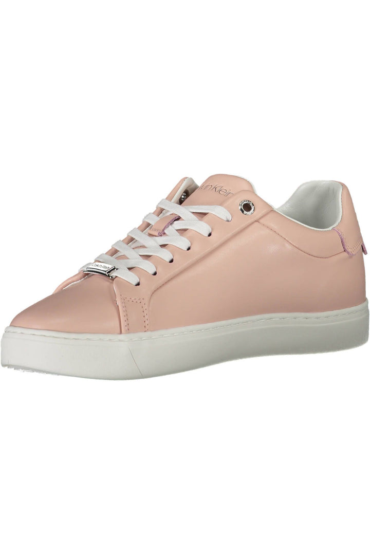 Calvin Klein Rosa Leder Damen Sneaker