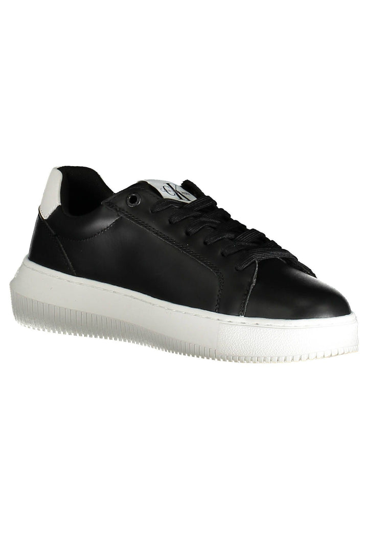 Calvin Klein Schwarzes Leder Damen Sneaker