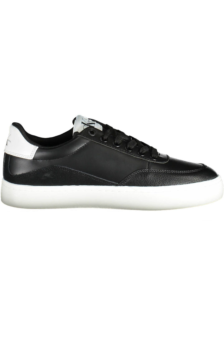 Calvin Klein Schwarzes Leder Damen Sneaker