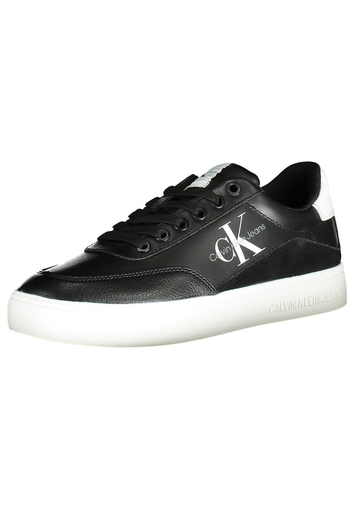 Calvin Klein Schwarzes Leder Damen Sneaker