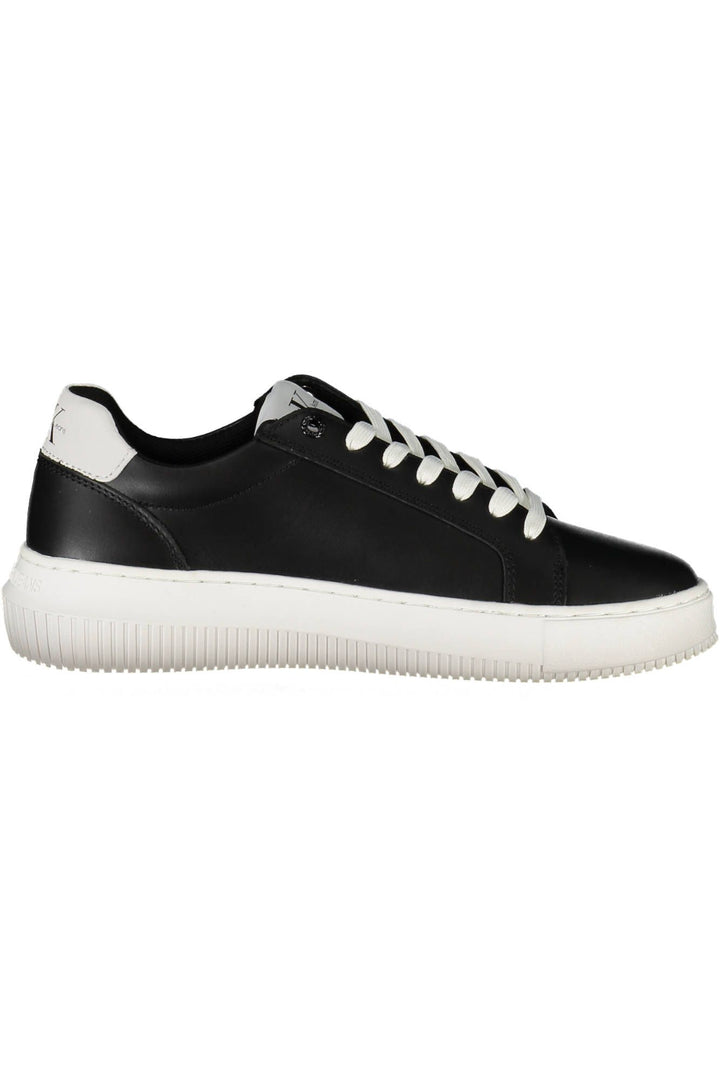 Calvin Klein Schwarzes Leder Damen Sneaker