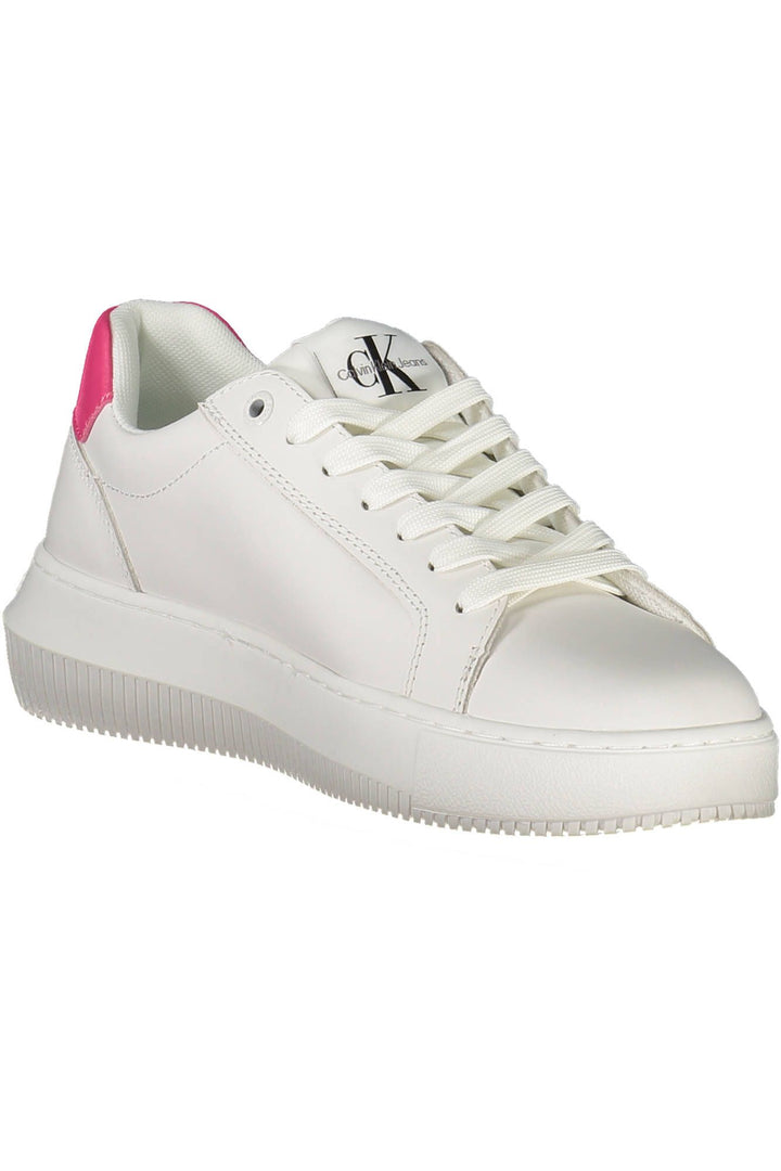 Calvin Klein Weißes Leder Damen Sneaker