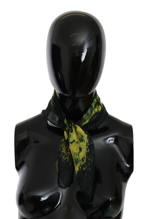 Elegant floral silk scarf