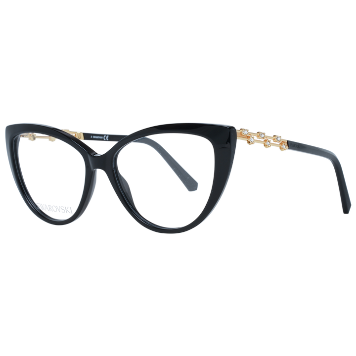 Elegante schwarze Designerbrille mit Katzenaugen