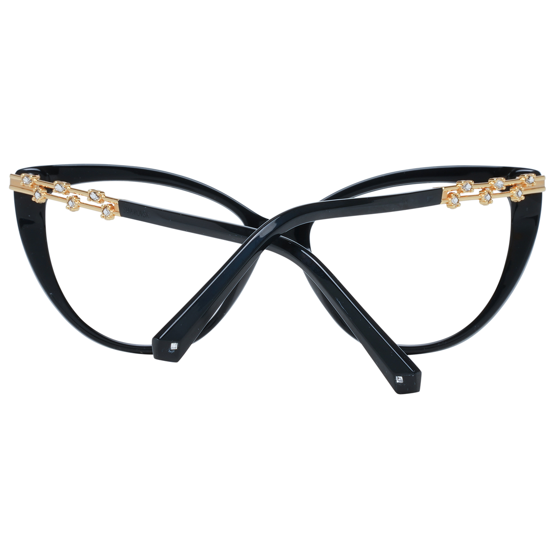 Elegante schwarze Designerbrille mit Katzenaugen