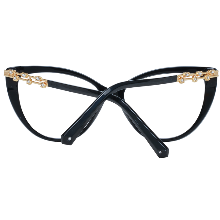 Elegante schwarze Designerbrille mit Katzenaugen