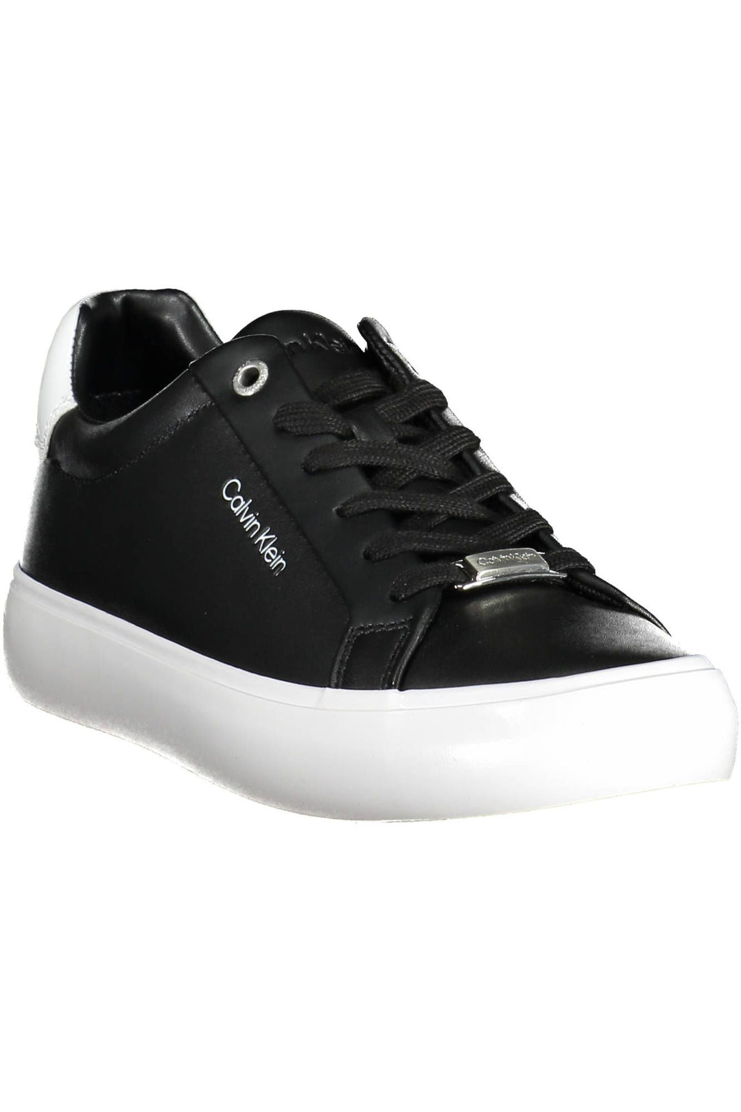 Calvin Klein Schwarzes Leder Damen Sneaker