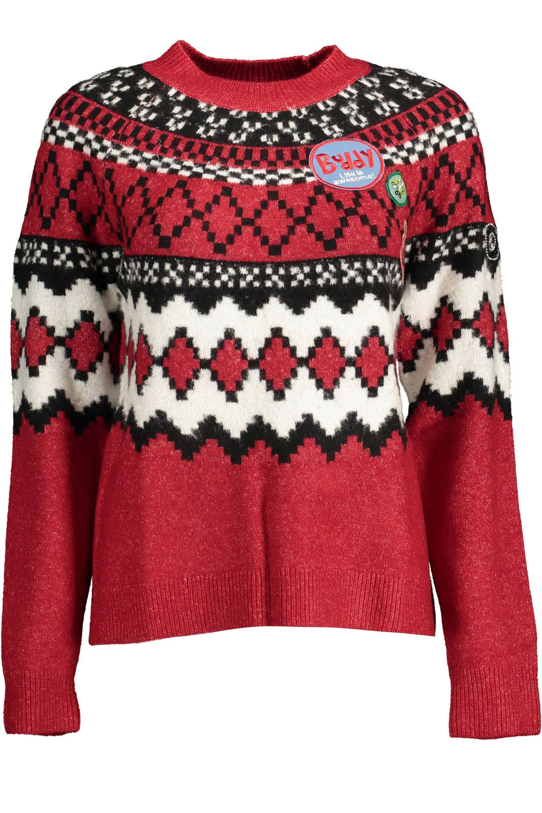 Desigual Roter Polyester Pullover für Frauen