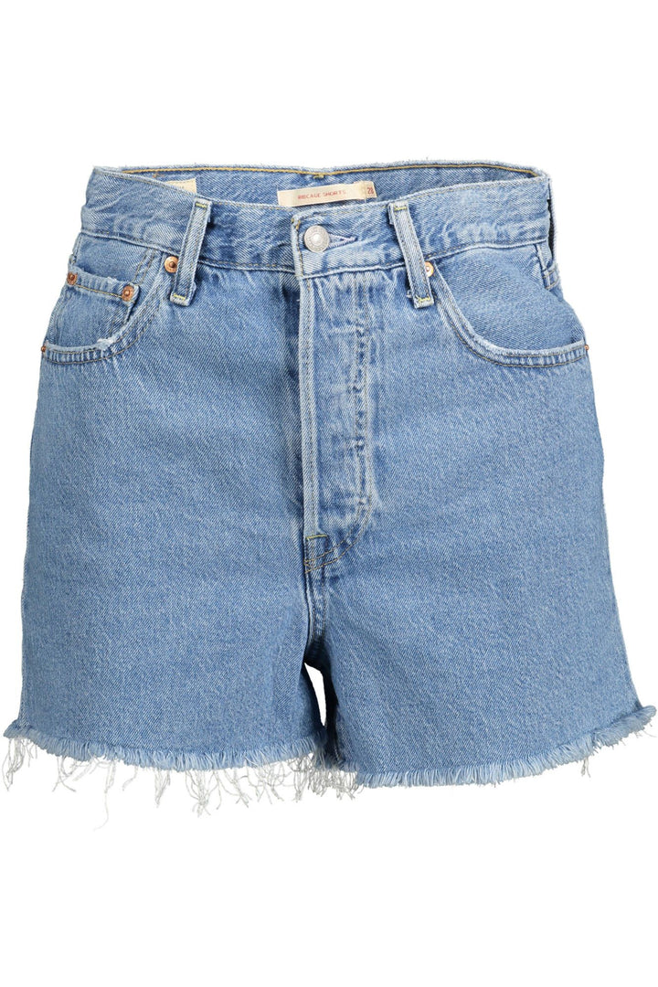 Levi's Schicke Denim-Shorts mit Fransensaum in Hellblau