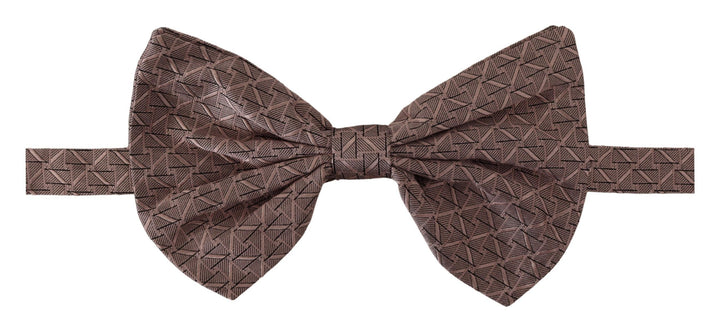 Elegant grey silk bow tie - formality for men