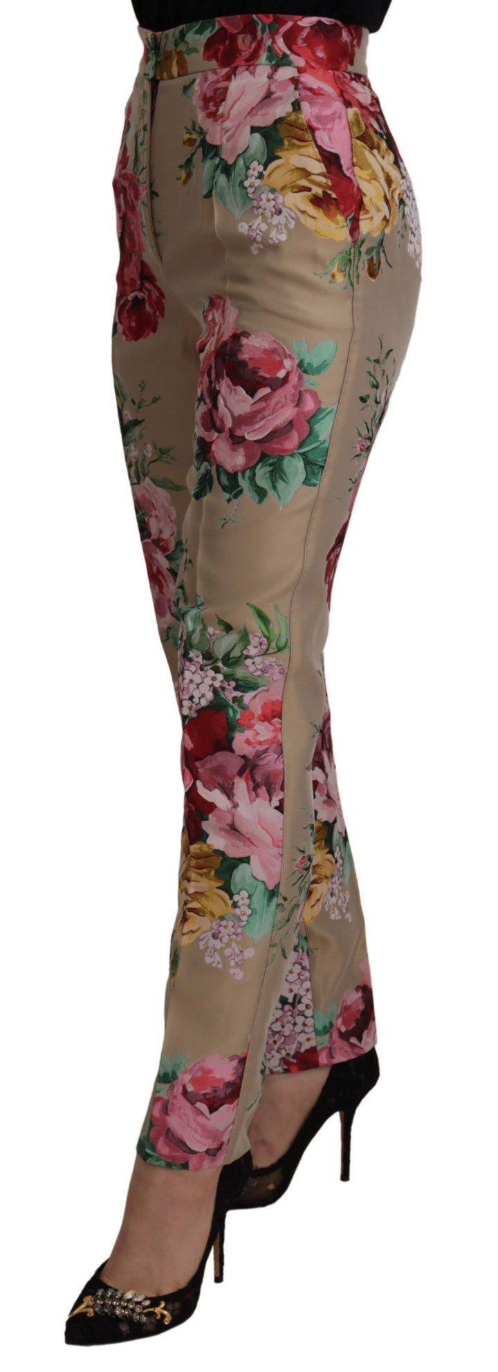 Dolce & Gabbana Florales Kleid mit hoher Taille Hose