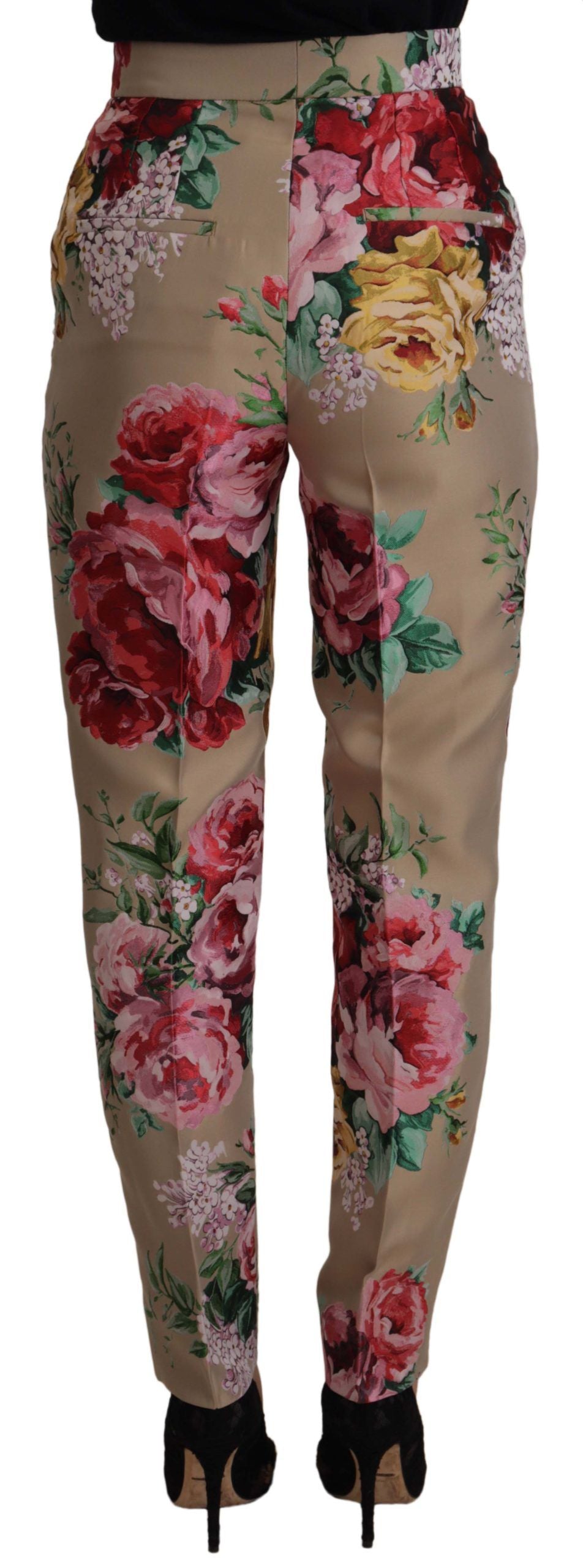 Floral dress with high waist pants
