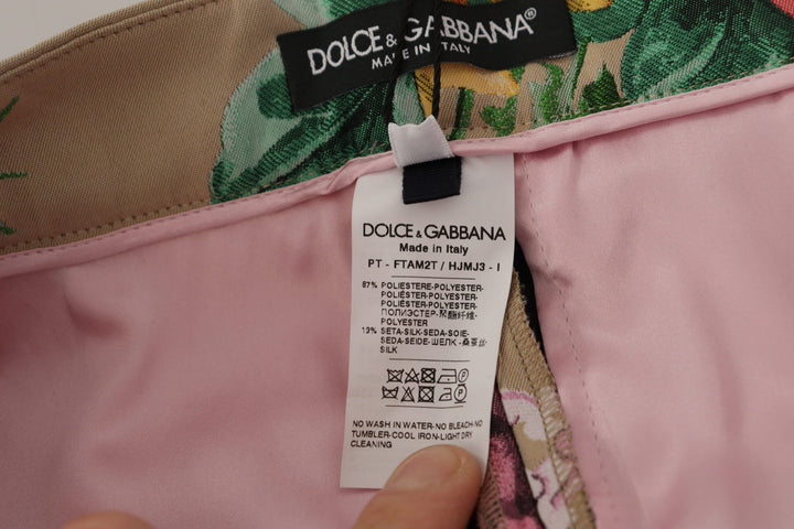 Dolce & Gabbana Florales Kleid mit hoher Taille Hose