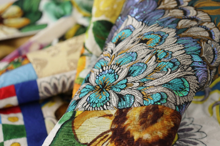 High-waisted maxi skirt with Sicilian patterns