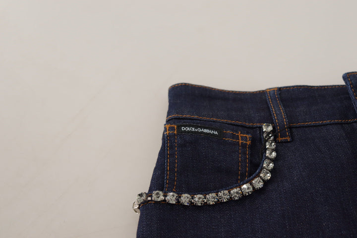Chic high waist hot pants shorts with crystal decoration