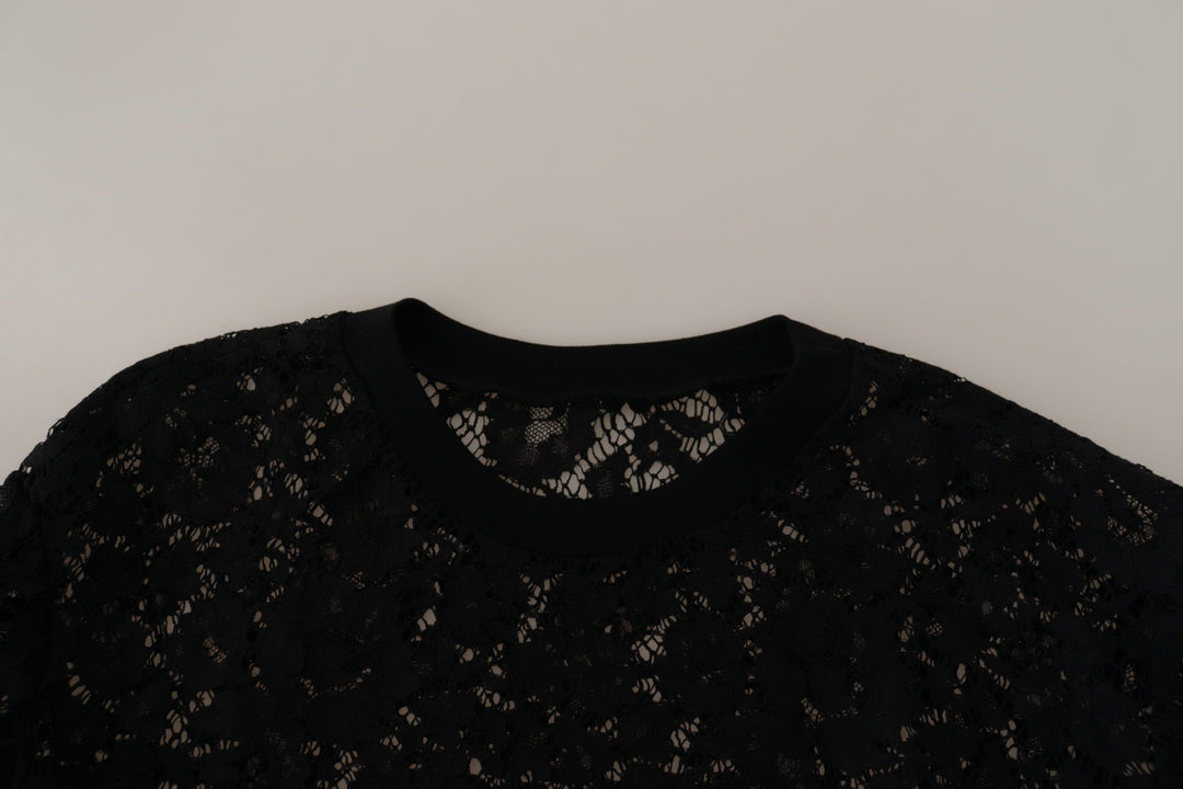 Elegantes Schwarzes Langarmblusen-Top