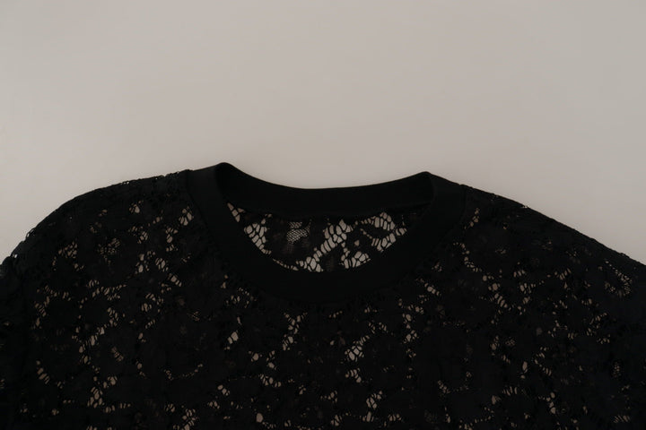 Elegantes Schwarzes Langarmblusen-Top