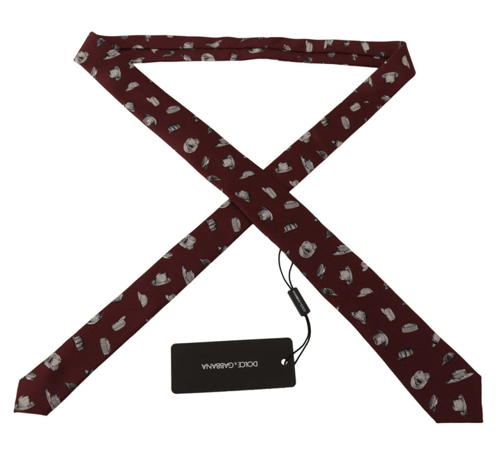 Maroon Elegance silk tie