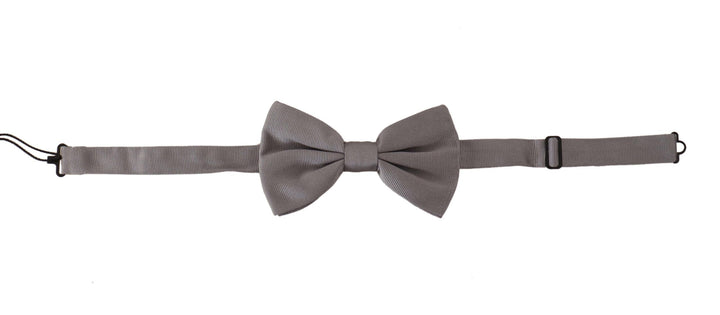 Grau 100% Seide Verstellbare Hals Papillon Krawatte