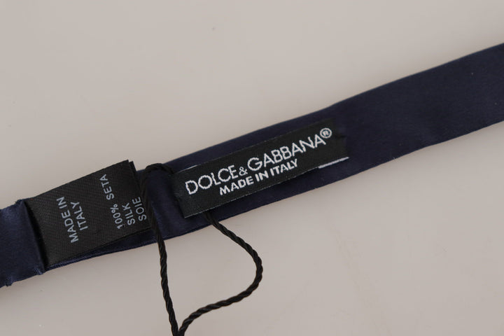 Dolce & Gabbana Wunderschöne blaue Seidenfliege