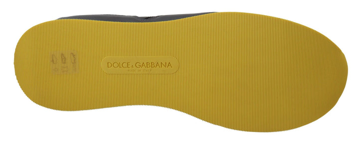 Dolce & Gabbana Mehrfarbige Low-Top-Sneakers aus Leder-Mischung