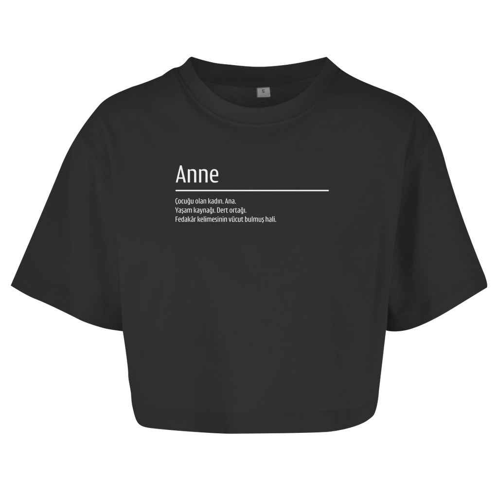 Damen Oversize Crop Top - anne