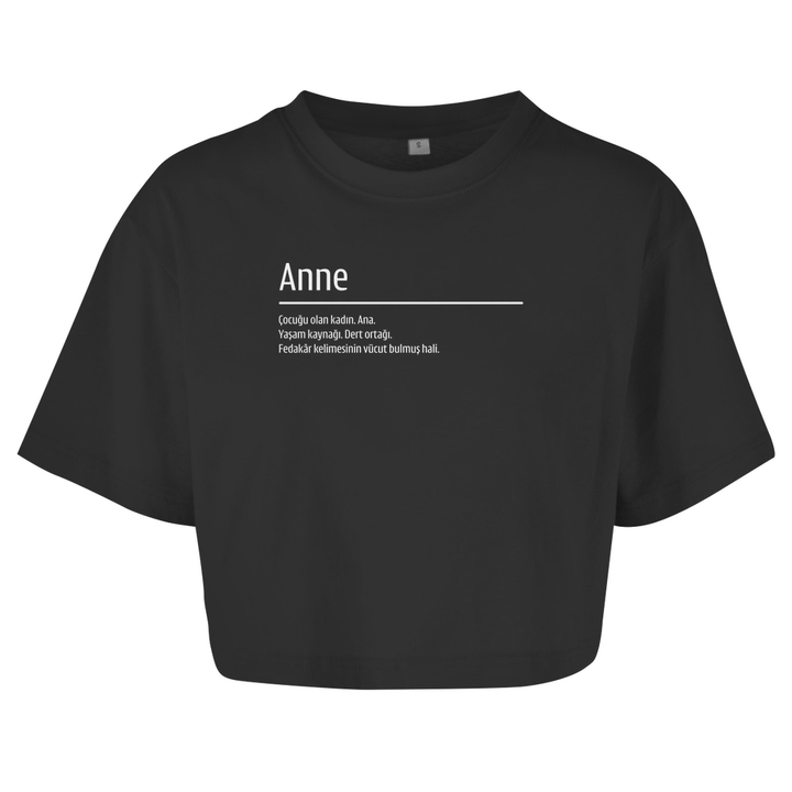 Damen Oversize Crop Top - anne