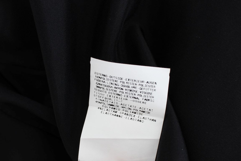 Elegant two-piece black skirt suit