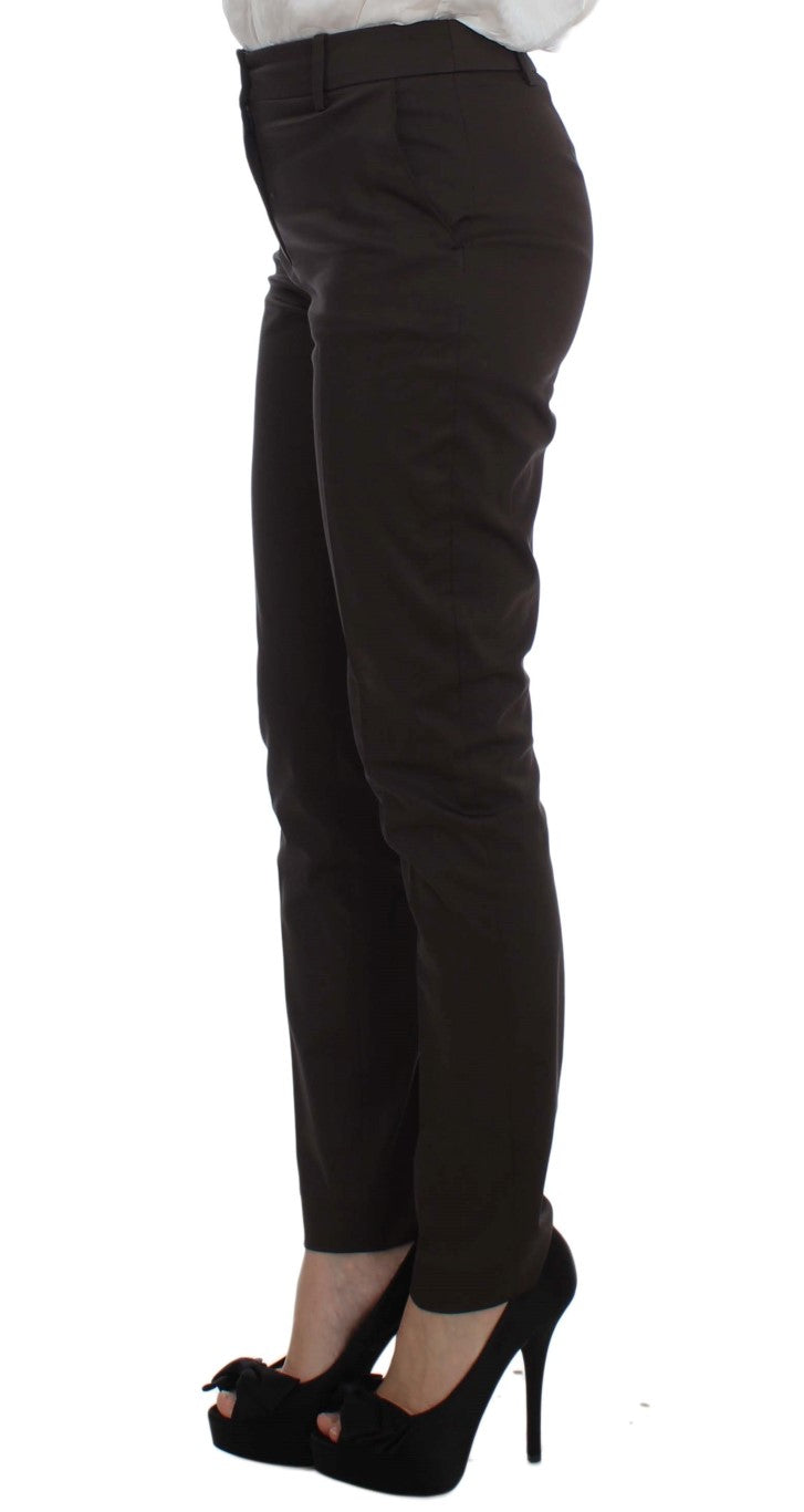Chic brown suit made of cotton and elastane