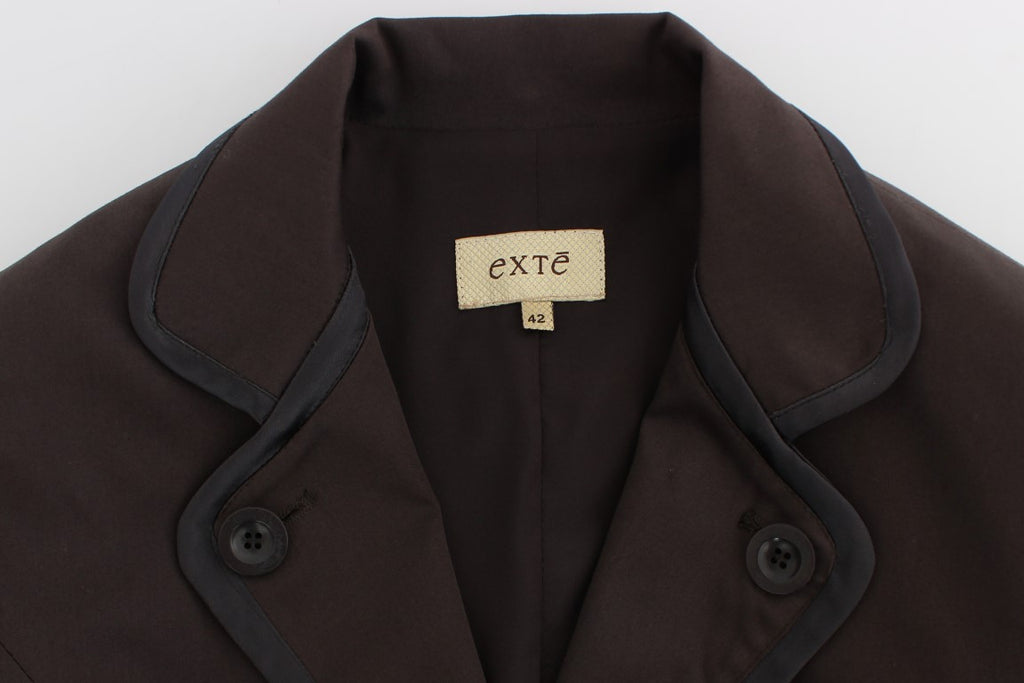 Chic brown suit made of cotton and elastane