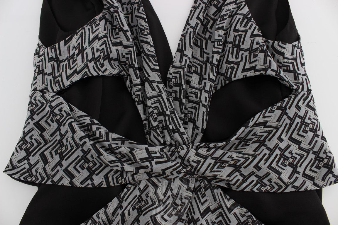 Elegant silk blouse with logo details