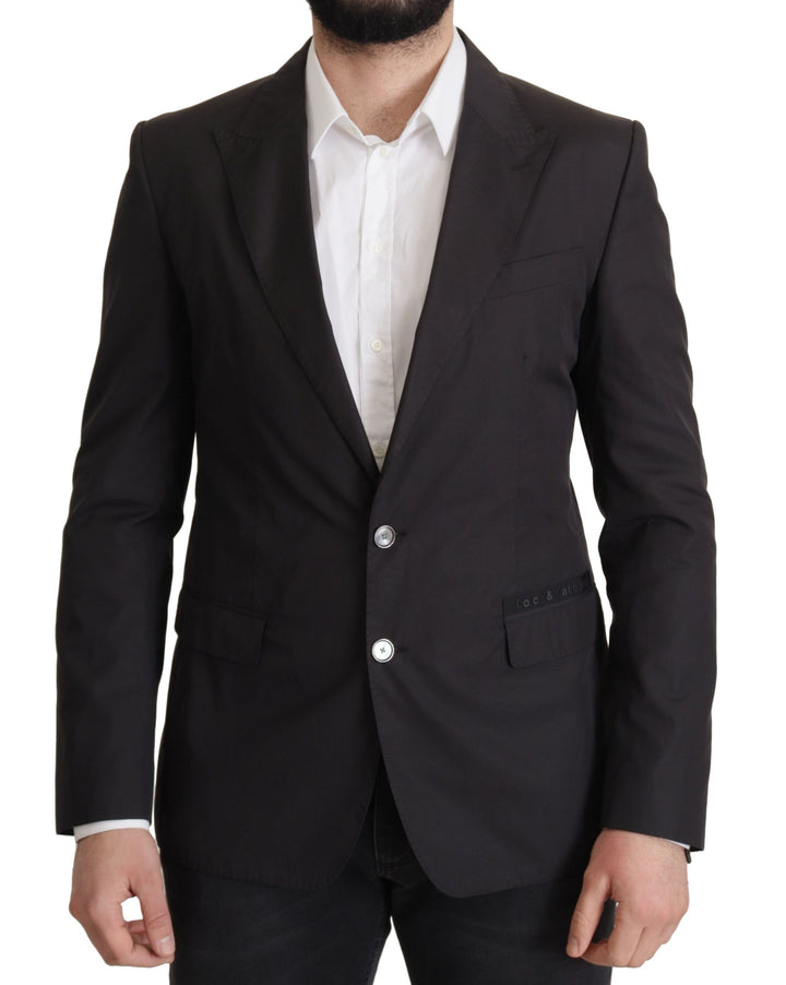 Elegant Taormina blazer made of black cotton