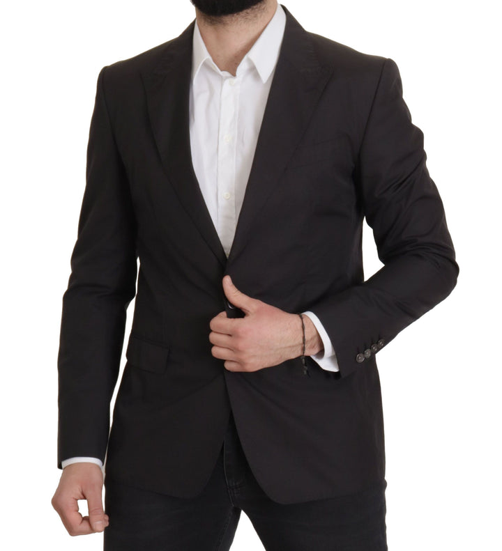 Elegant Taormina blazer made of black cotton