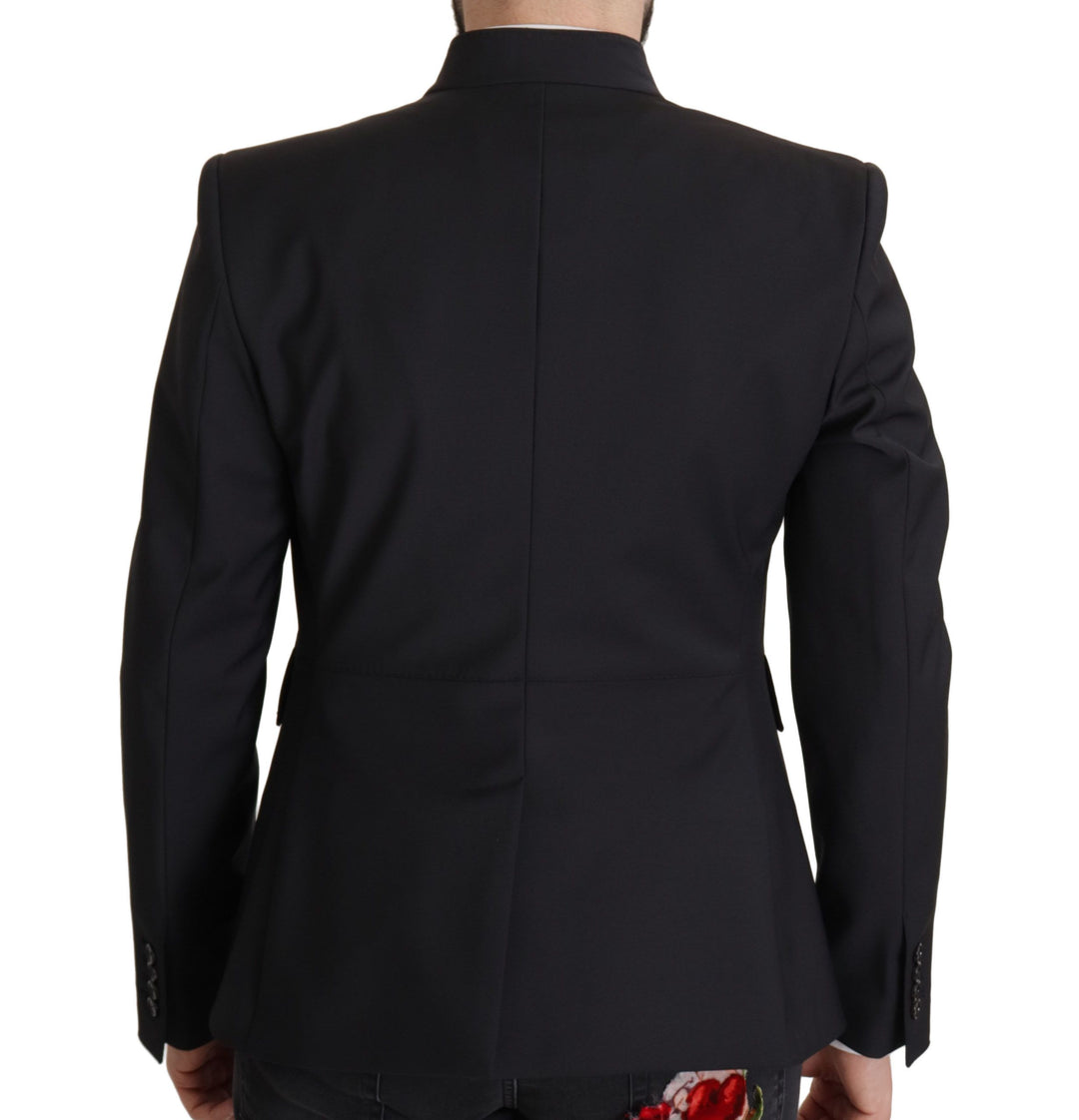 Elegant single-breasted wool blazer