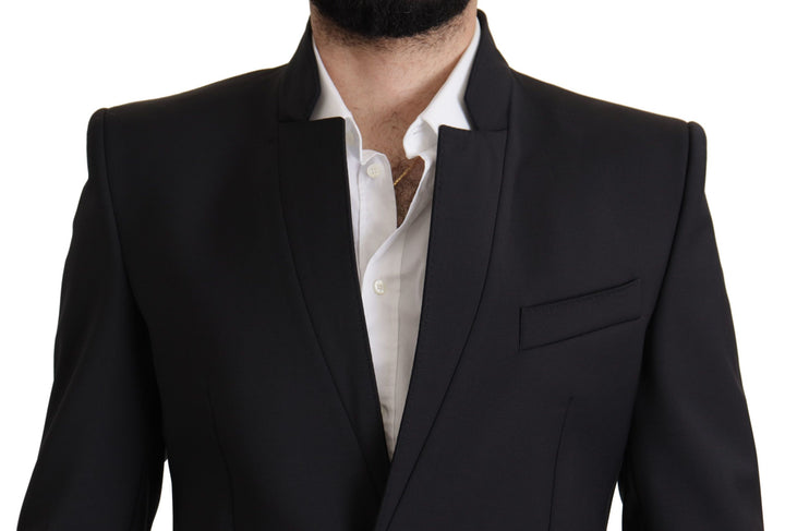 Elegant single-breasted wool blazer