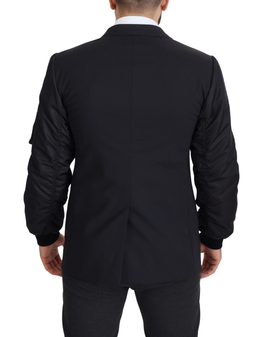 Dolce & Gabbana Elegante schwarze Jacke aus Schurwolle