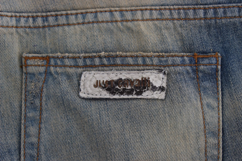 Elegant slim bootcut jeans in blue