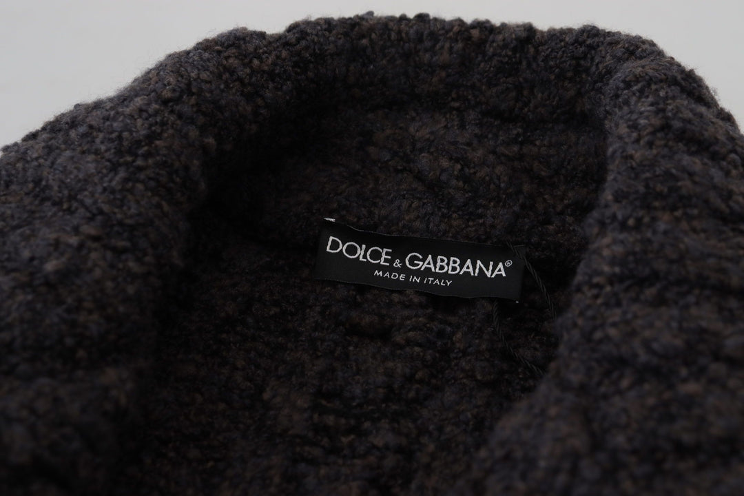 Elegant double-breasted coat made of wool and cashmere