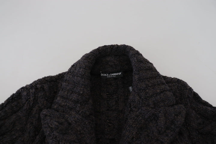 Elegant double-breasted coat made of wool and cashmere